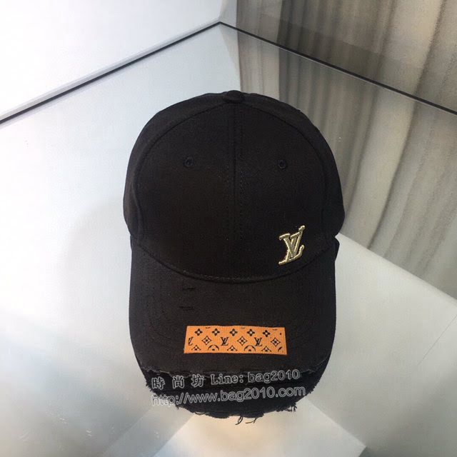 LV爆款男士帽子 路易威登暗紋提花2021早春棒球帽 LV做舊鴨舌帽  mm1262